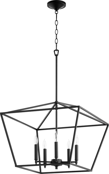 Quorum Home Quorum - 644-5-69 - Five Light Chandelier - Textured Black