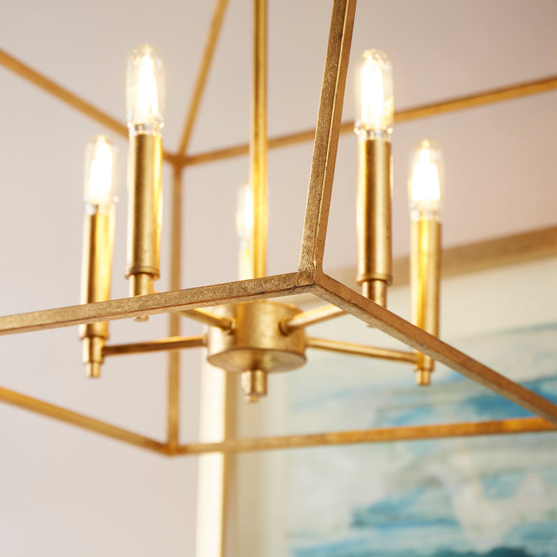 Quorum Home Quorum - 644-5-74 - Five Light Chandelier - Gold Leaf