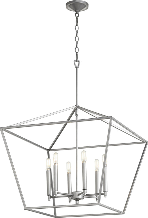 Quorum Home Quorum - 644-6-64 - Six Light Chandelier - Classic Nickel