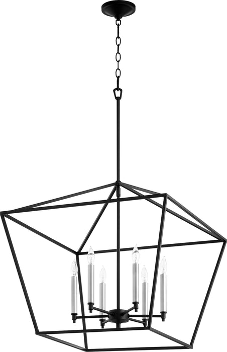 Quorum Home Quorum - 644-6-69 - Six Light Chandelier - Textured Black