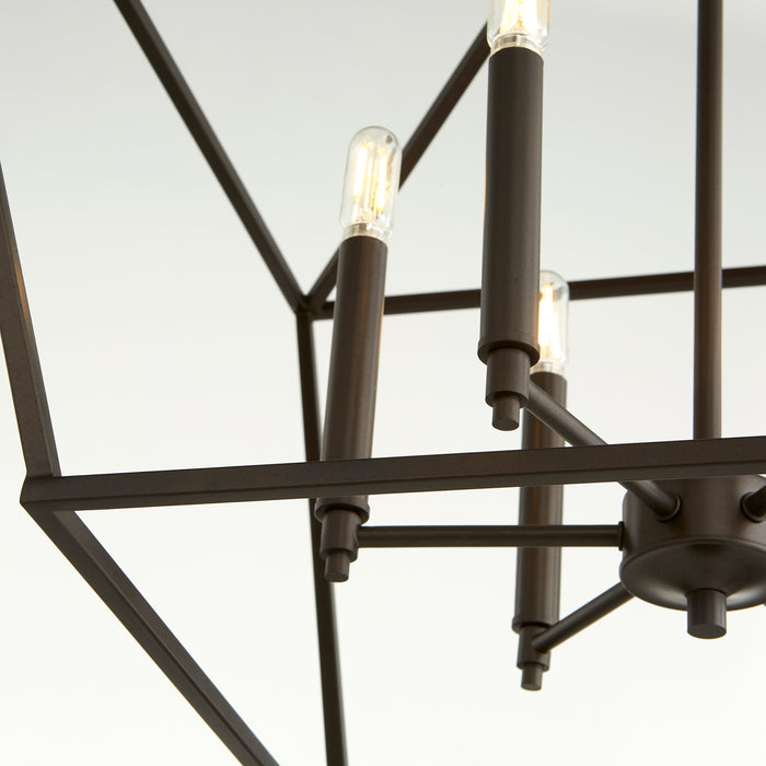 Quorum Home Quorum - 644-6-86 - Six Light Entry Pendant - Oiled Bronze