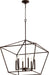 Quorum Home Quorum - 644-6-86 - Six Light Entry Pendant - Oiled Bronze