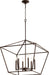 Quorum Home Quorum - 644-6-86 - Six Light Entry Pendant - Oiled Bronze