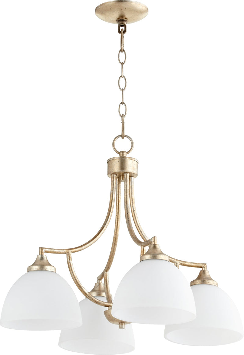 Enclave 4 Light Nook - Aged Silver Leaf