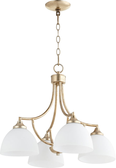 Enclave 4 Light Nook - Aged Silver Leaf