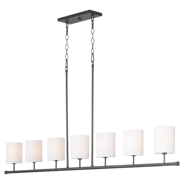 Quorum Home Quorum - 647-7-59 - Seven Light Linear Chandelier - Matte Black