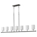Quorum Home Quorum - 647-7-59 - Seven Light Linear Chandelier - Matte Black