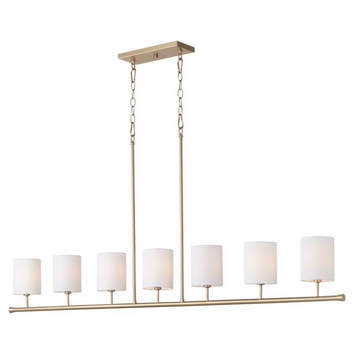 Quorum Home Quorum - 647-7-80 - Seven Light Linear Chandelier - Aged Brass