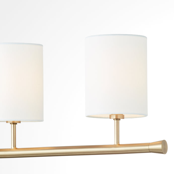 Quorum Home Quorum - 647-7-80 - Seven Light Linear Chandelier - Aged Brass