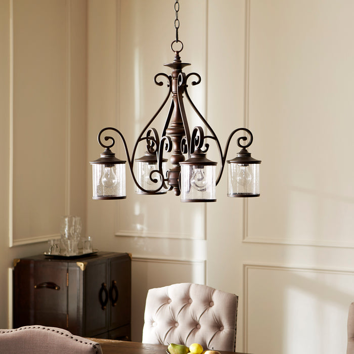 Quorum Home Quorum - 6473-4-39 - Four Light Chandelier - Vintage Copper