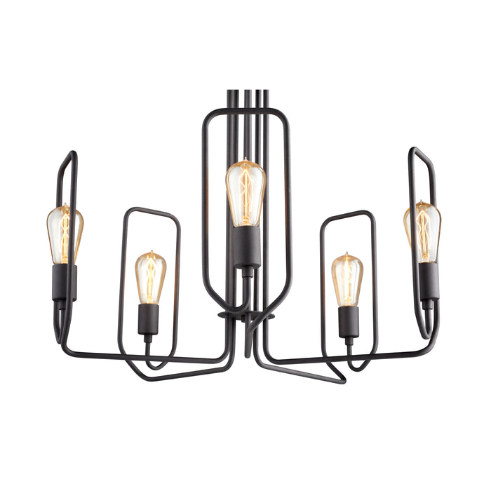 Quorum Home Quorum - 650-5-69 - Five Light Chandelier - Textured Black