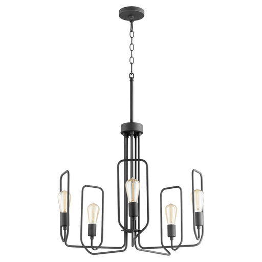 Quorum Home Quorum - 650-5-69 - Five Light Chandelier - Textured Black