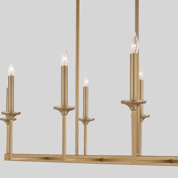 Quorum Home Quorum - 6505-8-80 - Eight Light Linear Chandelier - Aged Brass