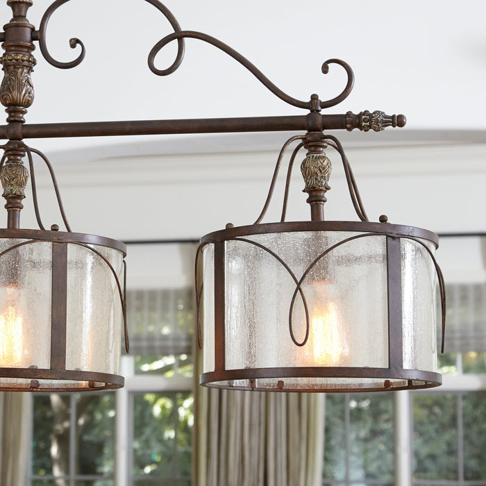 Quorum Home Quorum - 6506-3-39 - Three Light Island Pendant - Vintage Copper