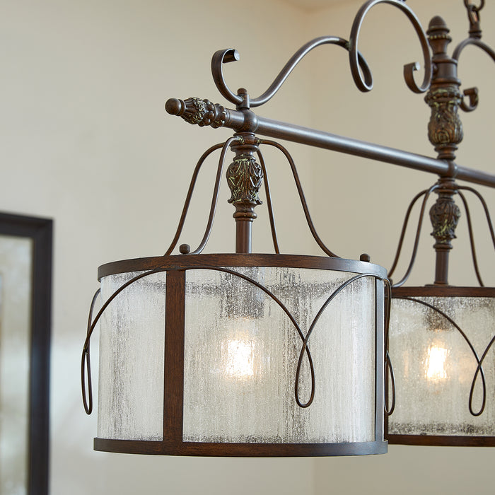 Quorum Home Quorum - 6506-3-39 - Three Light Island Pendant - Vintage Copper
