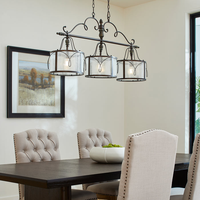 Quorum Home Quorum - 6506-3-39 - Three Light Island Pendant - Vintage Copper