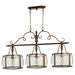 Quorum Home Quorum - 6506-3-39 - Three Light Island Pendant - Vintage Copper