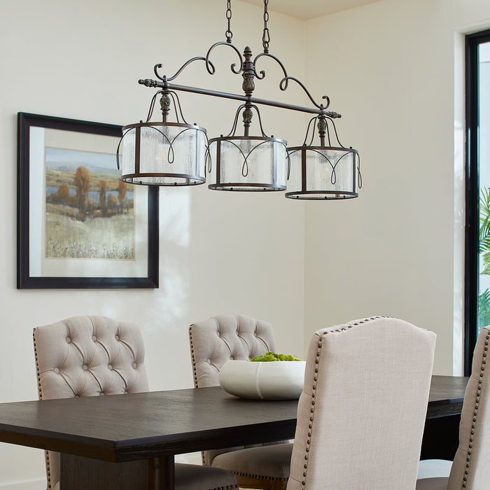 Quorum Home Quorum - 6506-3-39 - Three Light Island Pendant - Vintage Copper