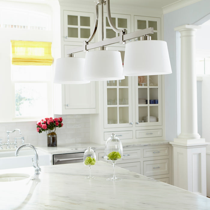 Quorum Home Quorum - 6507-3-65 - Three Light Island Pendant - Satin Nickel