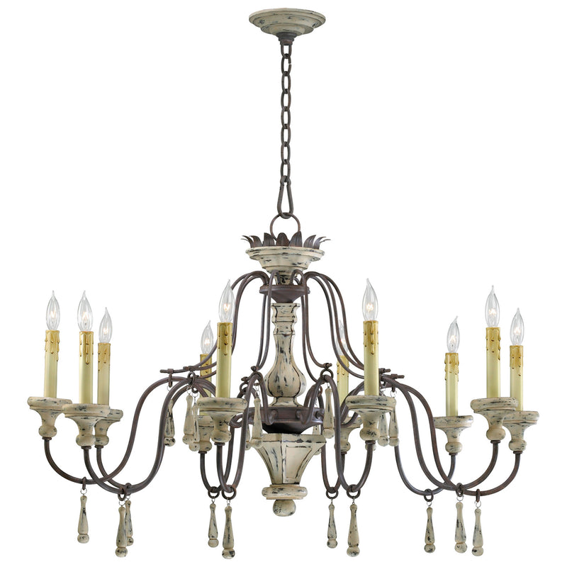 Quorum Home Cyan - 6513-10-43 - Ten Light Chandelier - Carriage House
