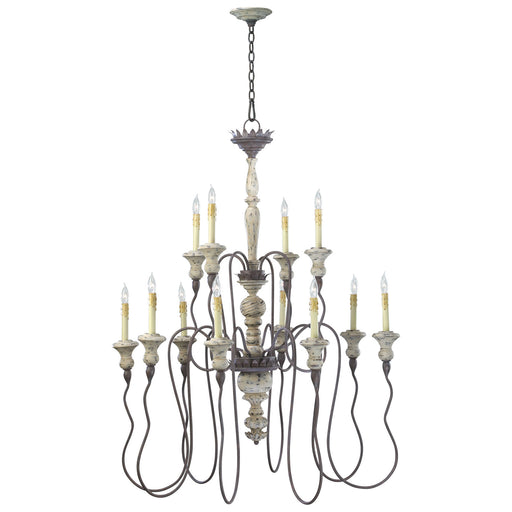 Quorum Home Cyan - 6513-12-43 - 12 Light Chandelier - Carriage House