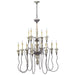 Quorum Home Cyan - 6513-12-43 - 12 Light Chandelier - Carriage House