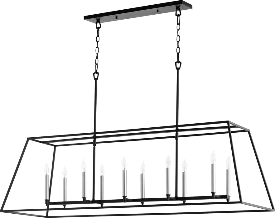 Quorum Home Quorum - 654-10-69 - Ten Light Pendant - Textured Black
