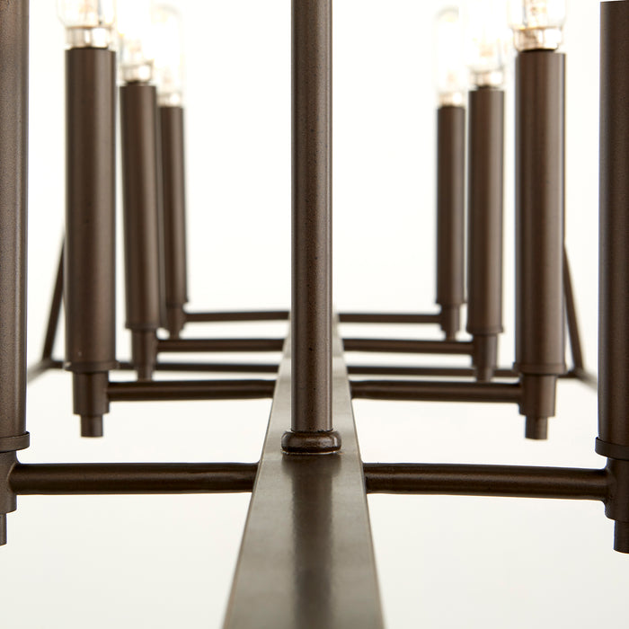 Quorum Home Quorum - 654-10-86 - Ten Light Entry Pendant - Oiled Bronze