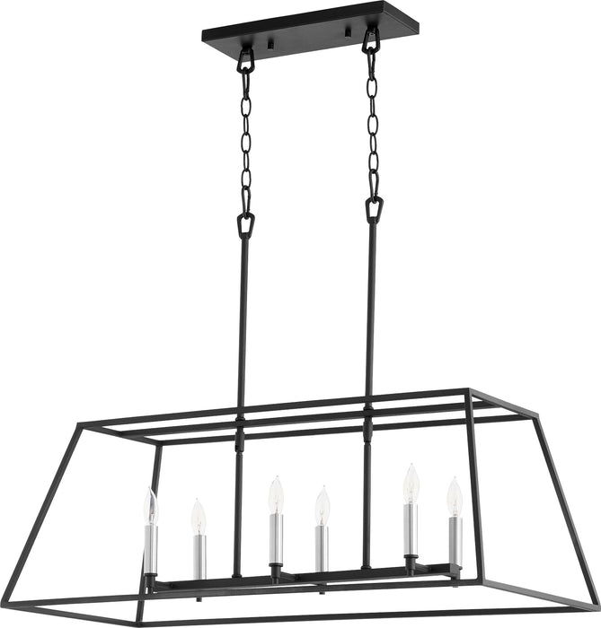 Quorum Home Quorum - 654-6-69 - Six Light Pendant - Textured Black