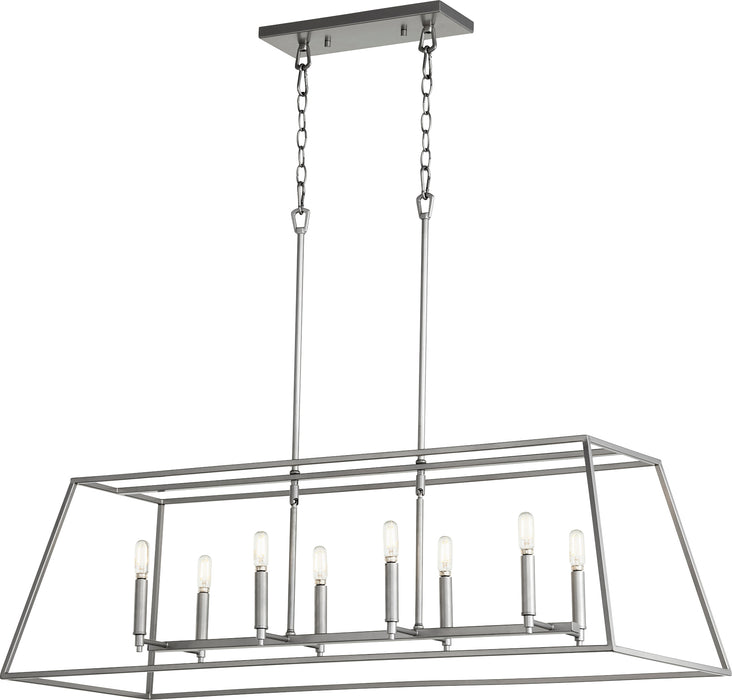 Quorum Home Quorum - 654-8-64 - Eight Light Pendant - Classic Nickel