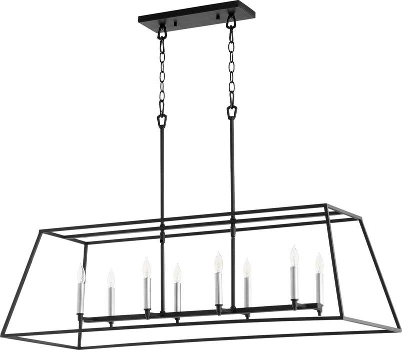 Quorum Home Quorum - 654-8-69 - Eight Light Pendant - Textured Black