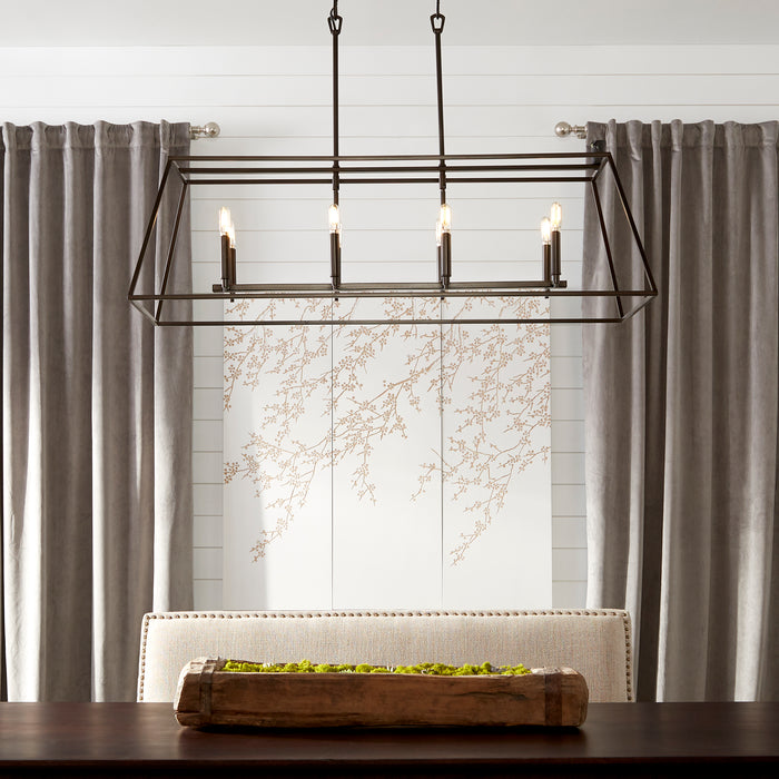 Quorum Home Quorum - 654-8-86 - Eight Light Entry Pendant - Oiled Bronze