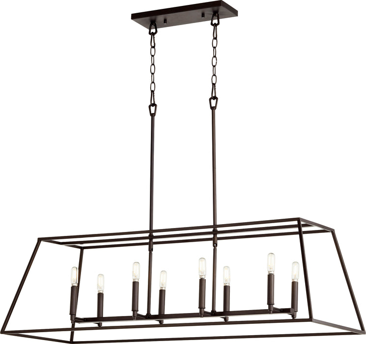 Quorum Home Quorum - 654-8-86 - Eight Light Entry Pendant - Oiled Bronze