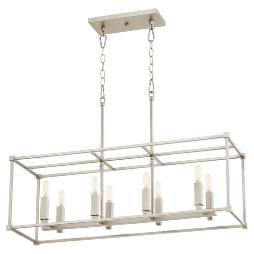 Quorum Home Quorum - 656-8-65 - Eight Light Pendant - Satin Nickel