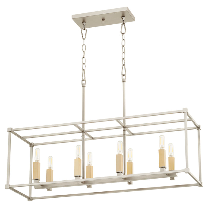 Quorum Home Quorum - 656-8-65 - Eight Light Pendant - Satin Nickel