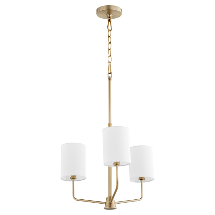 Quorum Home Quorum - 657-3-80 - Three Light Chandelier - Aged Brass