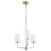 Quorum Home Quorum - 657-3-80 - Three Light Chandelier - Aged Brass