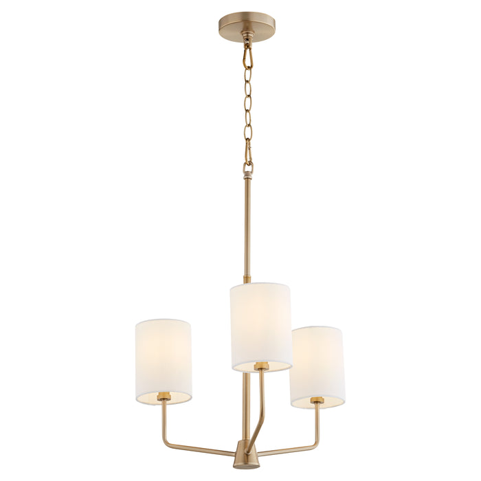 Quorum Home Quorum - 657-3-80 - Three Light Chandelier - Aged Brass