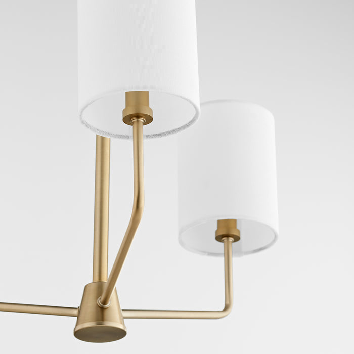 Quorum Home Quorum - 657-3-80 - Three Light Chandelier - Aged Brass