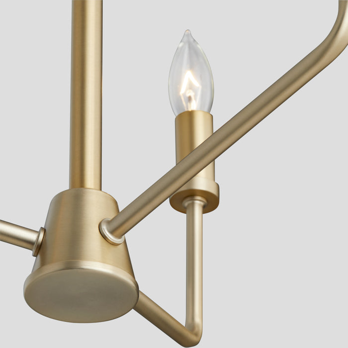 Quorum Home Quorum - 657-3-80 - Three Light Chandelier - Aged Brass