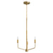 Quorum Home Quorum - 657-3-80 - Three Light Chandelier - Aged Brass