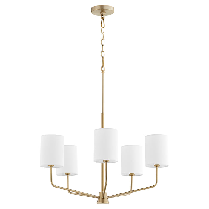 Quorum Home Quorum - 657-5-80 - Five Light Chandelier - Aged Brass