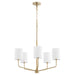 Quorum Home Quorum - 657-5-80 - Five Light Chandelier - Aged Brass