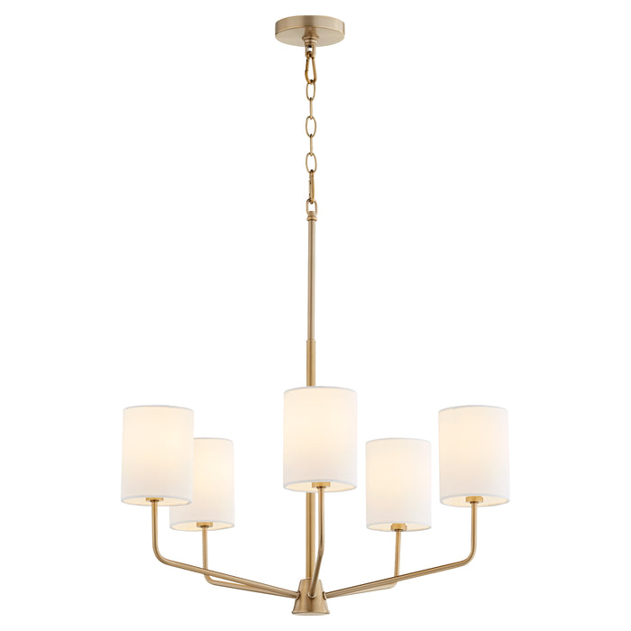 Quorum Home Quorum - 657-5-80 - Five Light Chandelier - Aged Brass