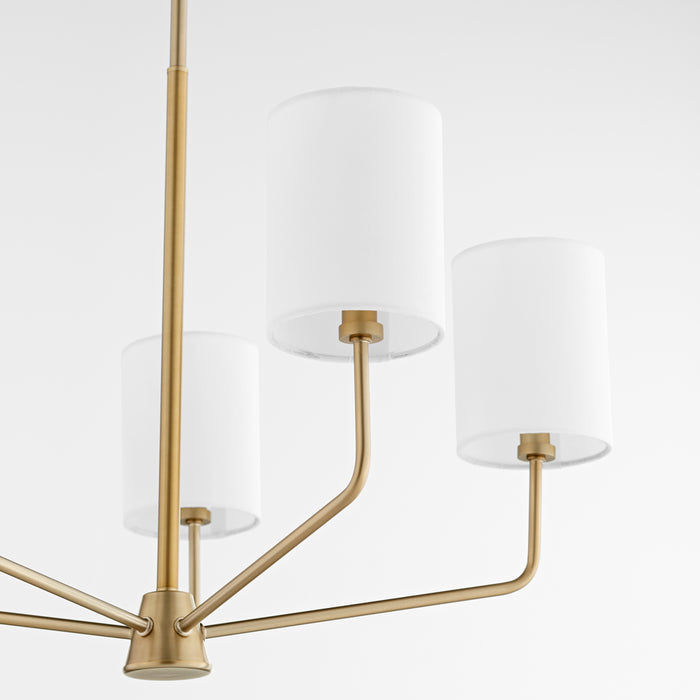 Quorum Home Quorum - 657-5-80 - Five Light Chandelier - Aged Brass