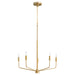 Quorum Home Quorum - 657-5-80 - Five Light Chandelier - Aged Brass