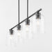 Quorum Home Quorum - 6574-4-59 - Four Light Linear Chandelier - Matte Black