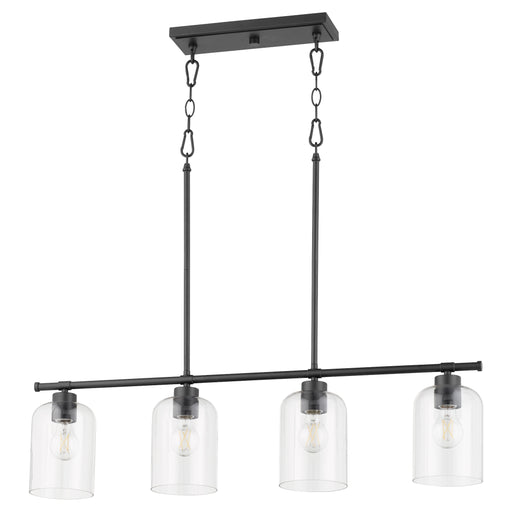 Quorum Home Quorum - 6574-4-59 - Four Light Linear Chandelier - Matte Black