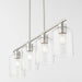 Quorum Home Quorum - 6574-4-65 - Four Light Linear Chandelier - Satin Nickel