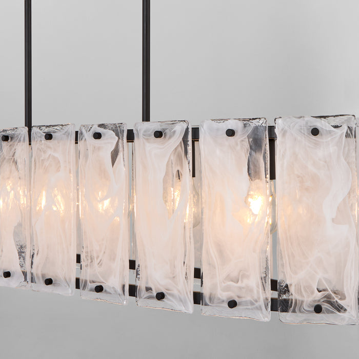 Quorum Home Quorum - 6575-6-59 - Six Light Linear Pendant - Matte Black